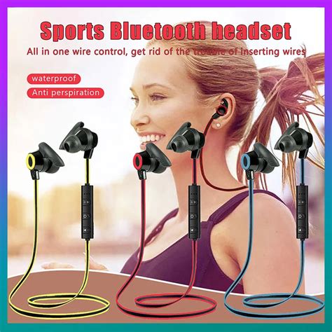 Спортивные Bluetooth-наушники, с микрофоном, водонепроницаемые, для ...