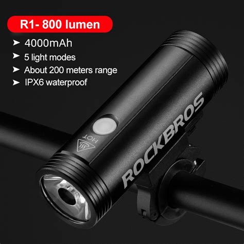 Rockbros R R Bike Light Rechargeable Waterproof Light For