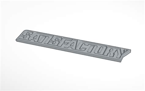 3D design Satisfactory logo now printable | Tinkercad