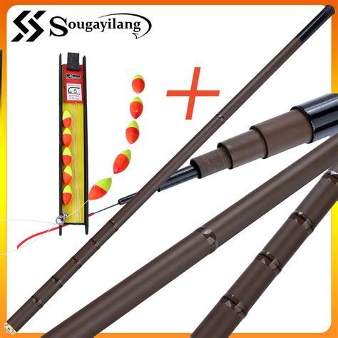 Sougayilang 2 7m 6 3m Carbon Fibre Fishing Rod Telescopic And Free Gift