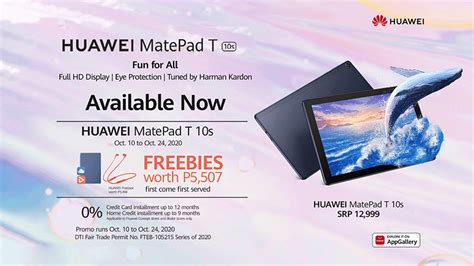 Huawei MatePad T 10s with Kirin 710A and Harman Kardon stereo speakers ...