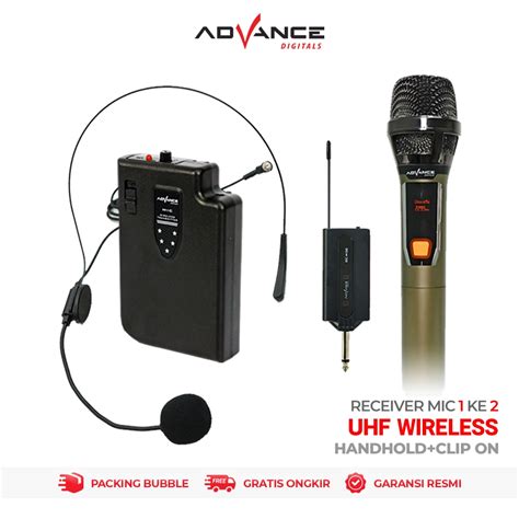 Jual Advance Mic Mic Clip On Bando Wireless Microphone In Call