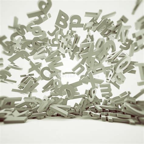 Falling Letters Stock Photo Image Of Typeset Blur Shapes