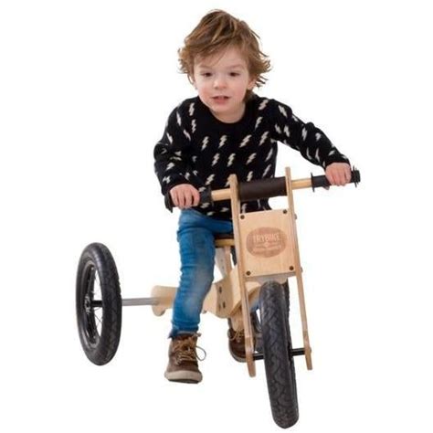 Trybike Wooden 4 In 1 Tricycle Kids Trike Balance Bike — Kids Car Sales