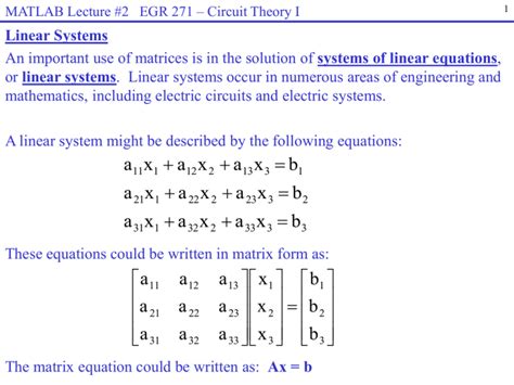 Matlab Solve Matrix Equation Ax By C Tessshebaylo