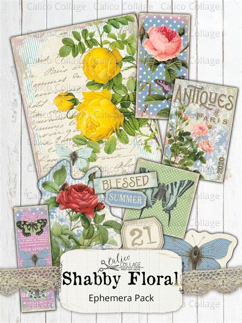 Paper Paper Ephemera Papers Download Tags Shabby Rose Printable