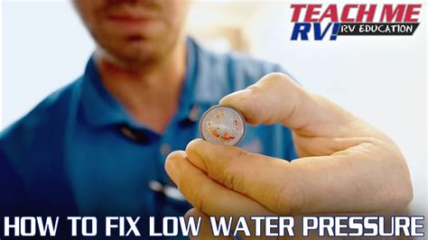 How To Fix Low Water Pressure In Your Rv Teach Me Rv Youtube