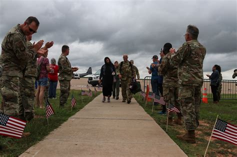 Families And Airmen Welcome Home 317th Airlift Wing Members Dyess Air