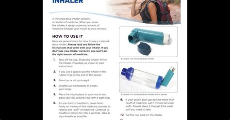 How to Use a Metered-Dose Inhaler | NHLBI, NIH