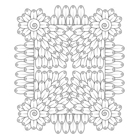 Mandala Para Colorear Vector Png Ilustraci N De Mandala Mandala