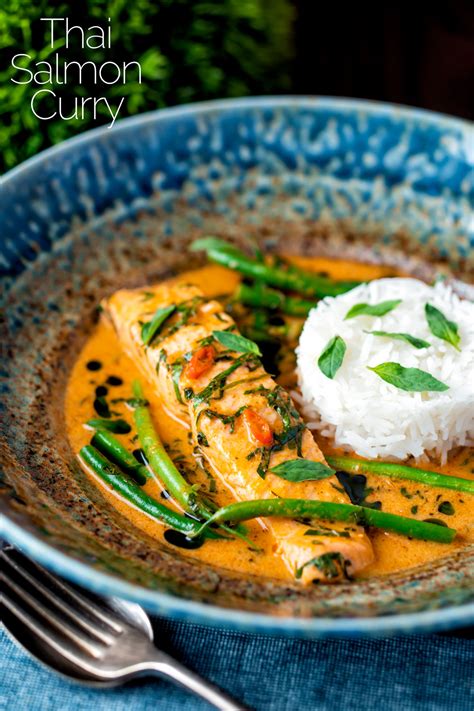 Red Thai Salmon Curry With Green Beans Krumpli