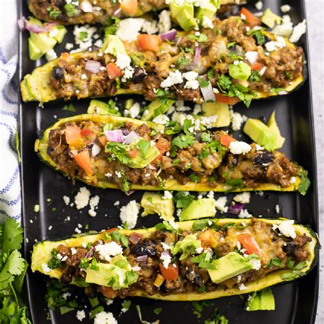 Taco Zucchini Boats The Gracious Wife