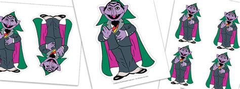 Count Von Count Cut Outs