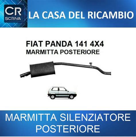 Marmitta Silenziatore Posteriore FIAT PANDA 141A 1100 Trekking 4x4 91