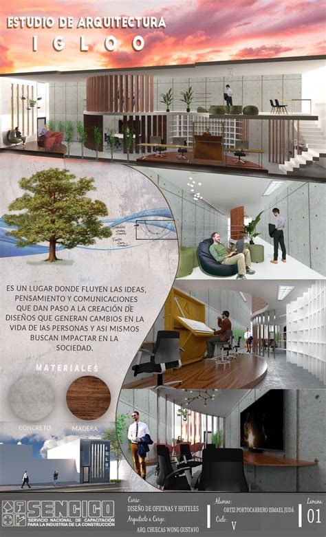 LAMINA DE PRESENTACION DISEÑO DE INTERIORES Láminas de presentación