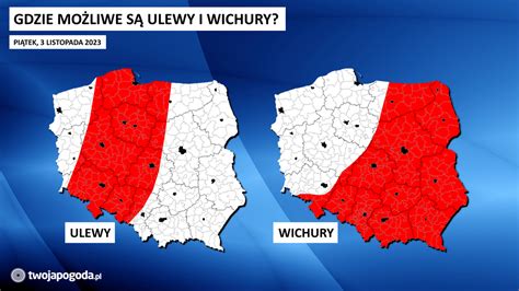 Cyklon Ciaran Przynosi W Polsce Ulewy I Wichury Drzewa Spadaj Na