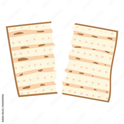 Matzah Or Matzo Unleavened Bread For Pesach Jewish Holiday Of