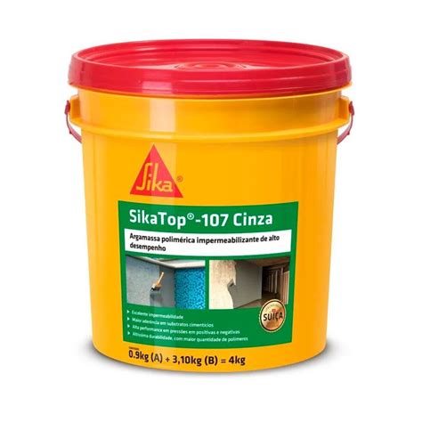 Impermeabilizante Sikatop 107 4kg Sika Casa E Garagem