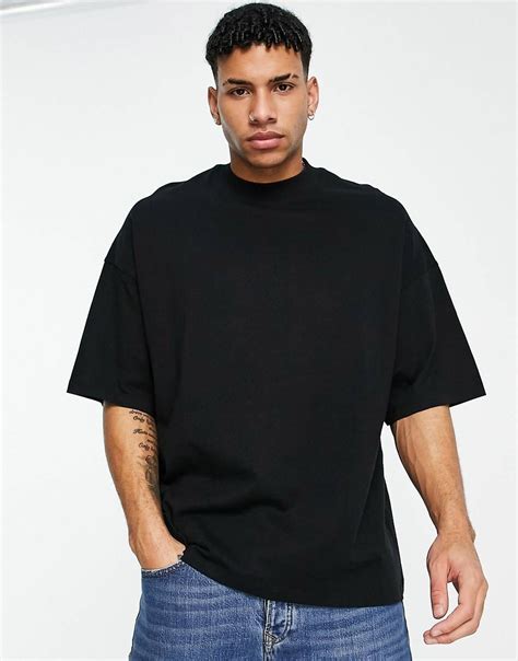 Topman Extreme Oversized T Shirt In Black Asos Oversized Shirt Men