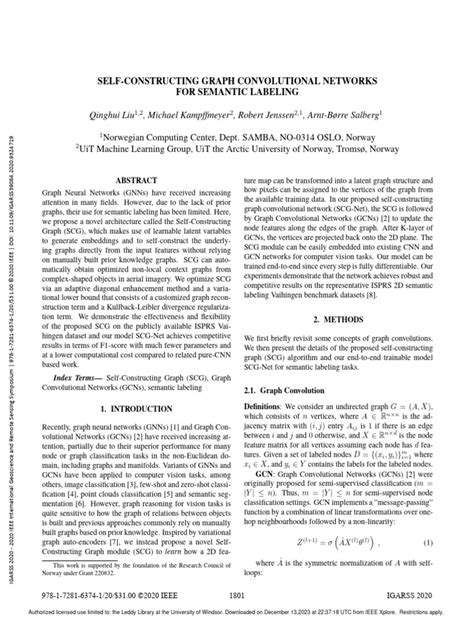 Self-Constructing Graph Convolutional Networks For Semantic Labeling ...