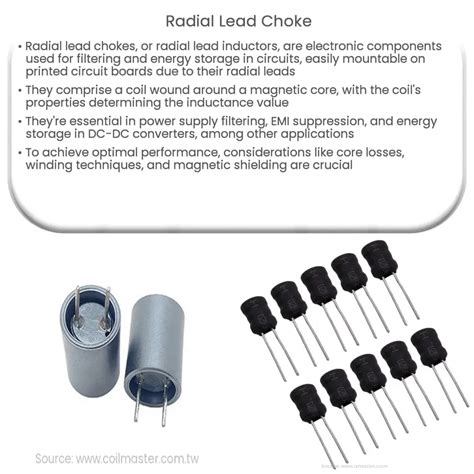 Radial Lead Choke How It Works Application Advantages