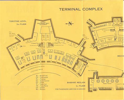 Denver Stapleton International Airport Den Terminal Map Flickr