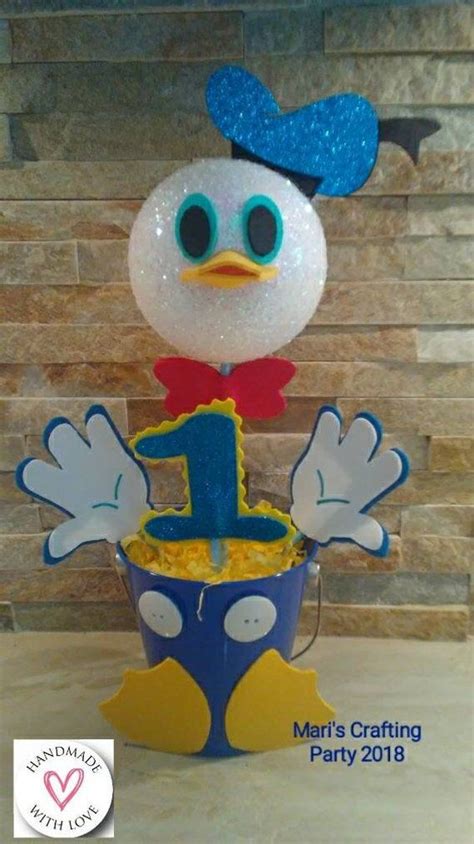 Donald Duck Centerpieces Donald Duck Party Theme Etsy Decoracion