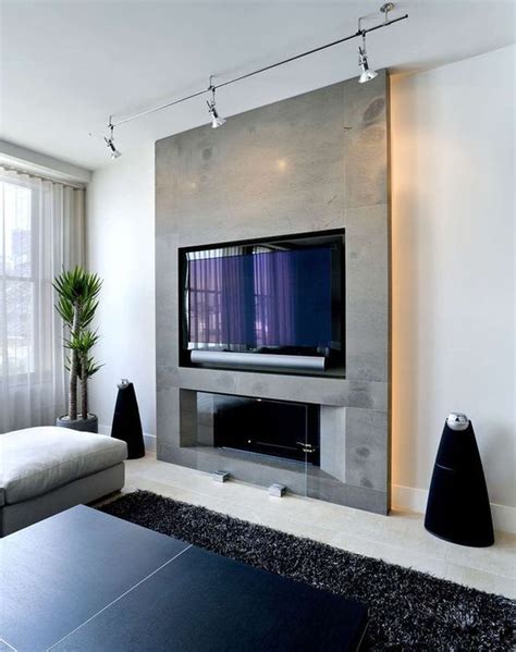 20+30+ Modern Fireplace Ideas With Tv Above – HOMYRACKS