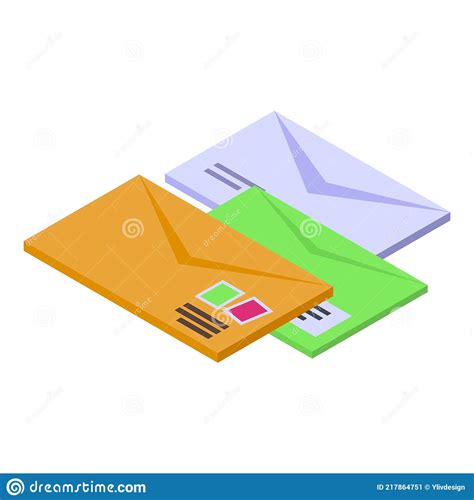 Email Assistant Icon Isometric Style Stock Vector Illustration Of Helpline Cartoon 217864751