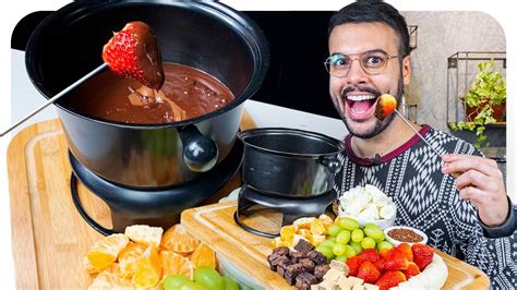 Fa A Um Fondue De Chocolate Perfeito Thigas Ribeiro