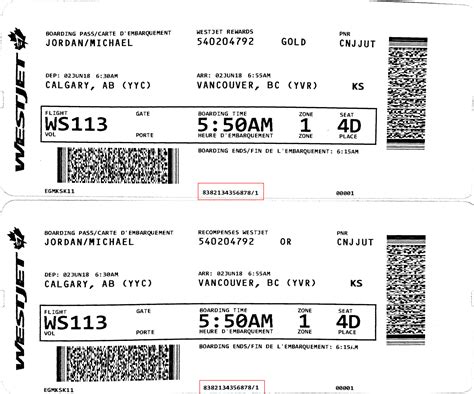 Jet Airways Boarding Pass Sample