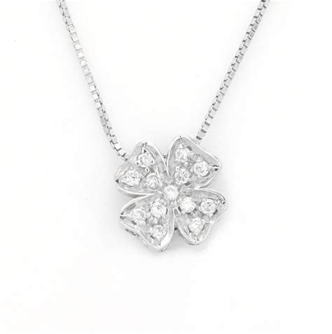 Four Leaf Clover Necklace Kt Wei Gold Halskette Catawiki