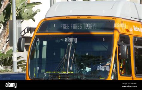 Los Angeles California Usa 11th January 2025 Free Fares On La Metro