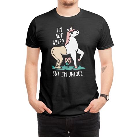 Half Human Half Unicorn Dark Version Men S T Shirt Regular Rarpoint S Artist Shop