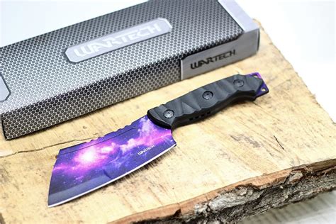 Wartech Hwt221 Full Tang Skull Fixed Blade Cleaver Hunting