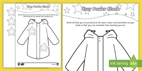 Your Power Cloak Activity Hecho Por Educadores Twinkl