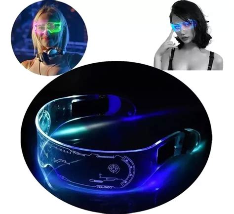 Lentes Neón Led Fiesta Glow 7 Colores Luminosos Lentes MercadoLibre