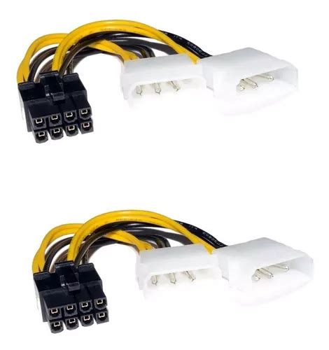 Kit Cabo Adaptador Duplo Molex Pinos Para Pinos Pci E Mercadolivre