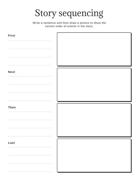 Story Sequencing Template | PicMonkey Templates