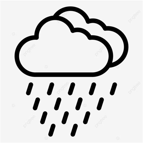 Rain Vector Icon Design Illustration Rain Raining Rainy PNG And