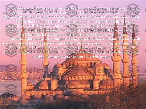 ISLOM DINI TARIXI VA FALSAFASI