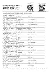 Mixed Tenses 6 Klasse Simple Present Simple Past Present Progressive