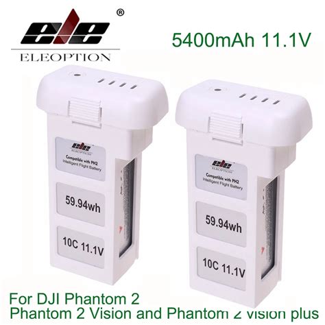 ELE ELEOPTION 2PCS 5400mAh 11 1V Upgraded Battery For DJI Phantom 2