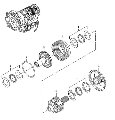 Volkswagen Passatvariant 1998 2000 Planet Pinion Carrier For 5