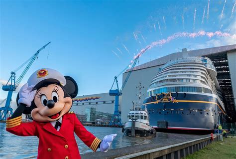 Disney Cruise Line S New Ship Touches Water For The First Time