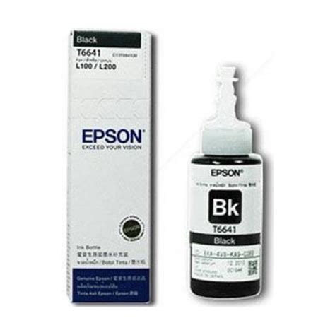 Epson T6641 Ink Bottle for InkJet Printing 4000 Page Yield - Black (70 ...