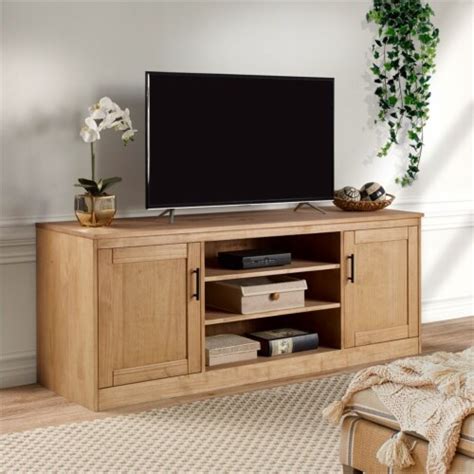 Linon Cody Wood Two Door Tv Stand In Natural 1 Kroger