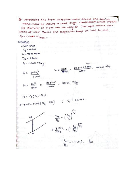 Centrifugal Compressor Important Questions Engineering Mechanics