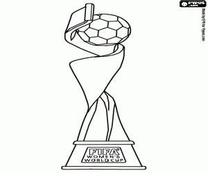 Fifa Women S World Cup Trophy Coloring Page Printable Game