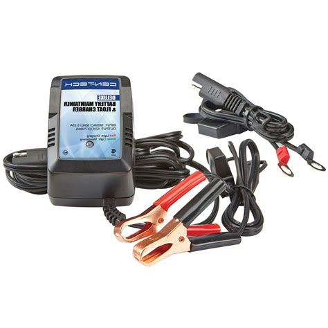 Cen Tech 12v Deluxe Battery Maintainer And Float Charger Ppgbbe